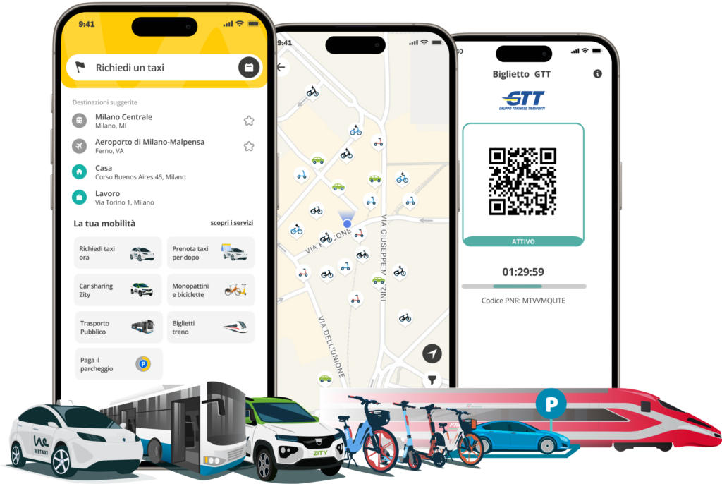 WeTaxi - MaaS Super App - Smart Mobility app by Giuseppe Maiarù